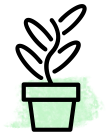 ícono deplanta